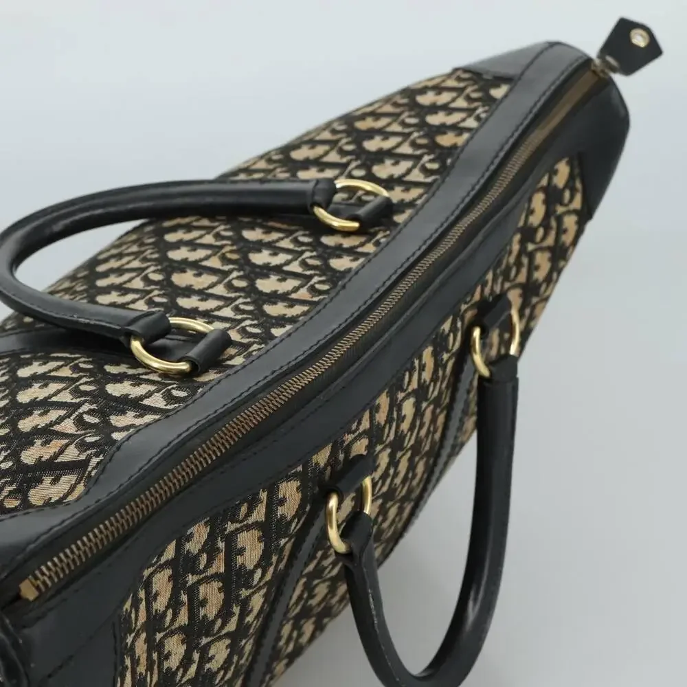 DIOR Trotter Canvas Boston Bag Navy